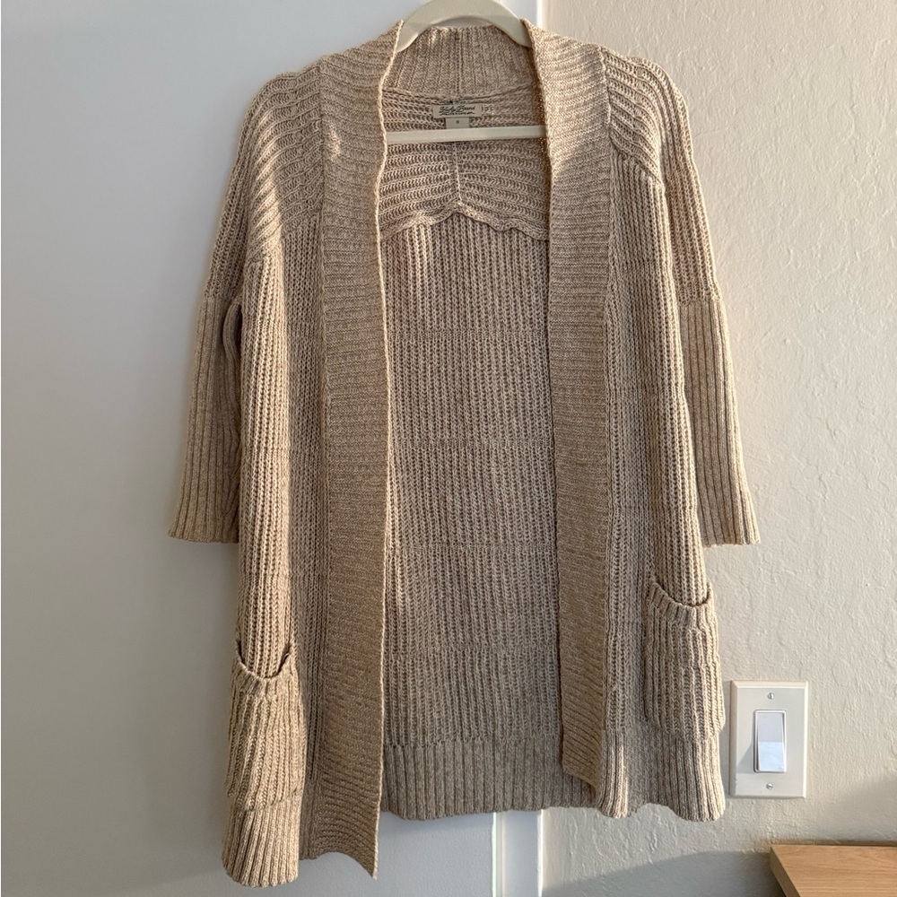 Lucky Brand Beige Knit Cardigan - Picture 2 of 6